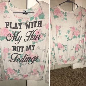 Cotton long sleeved sweater